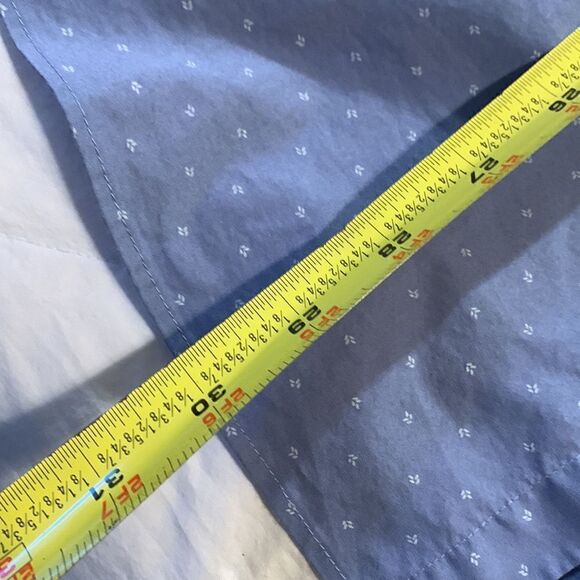 VAN HEUSEN, button down dress shirt, large, regular fit,  cotton/poly/elastain - Picture 6 of 9